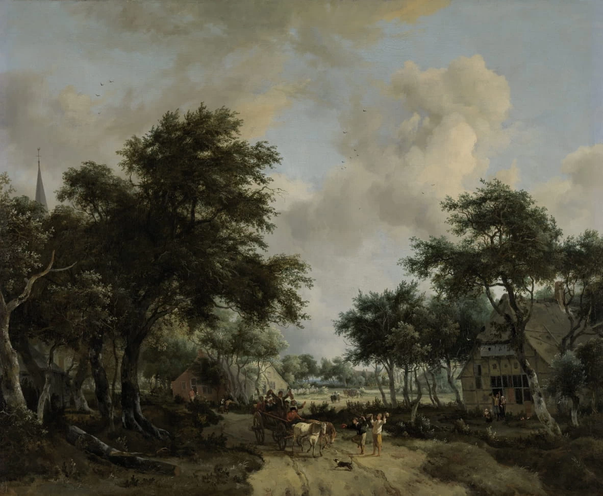 Paesaggio boscoso con allegri carrettieri Paesaggio con festaioli - Rijks Museum, Amsterdam